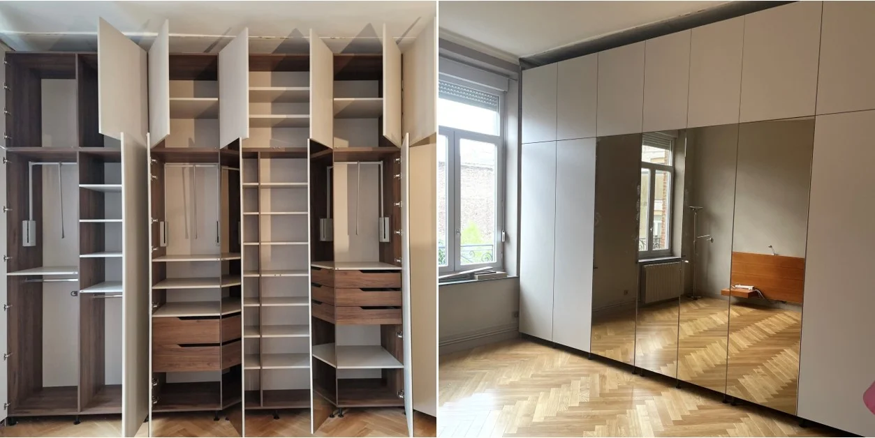 Votre dressing sur-mesure à Lille avec des rangements adaptés à votre quotidien
