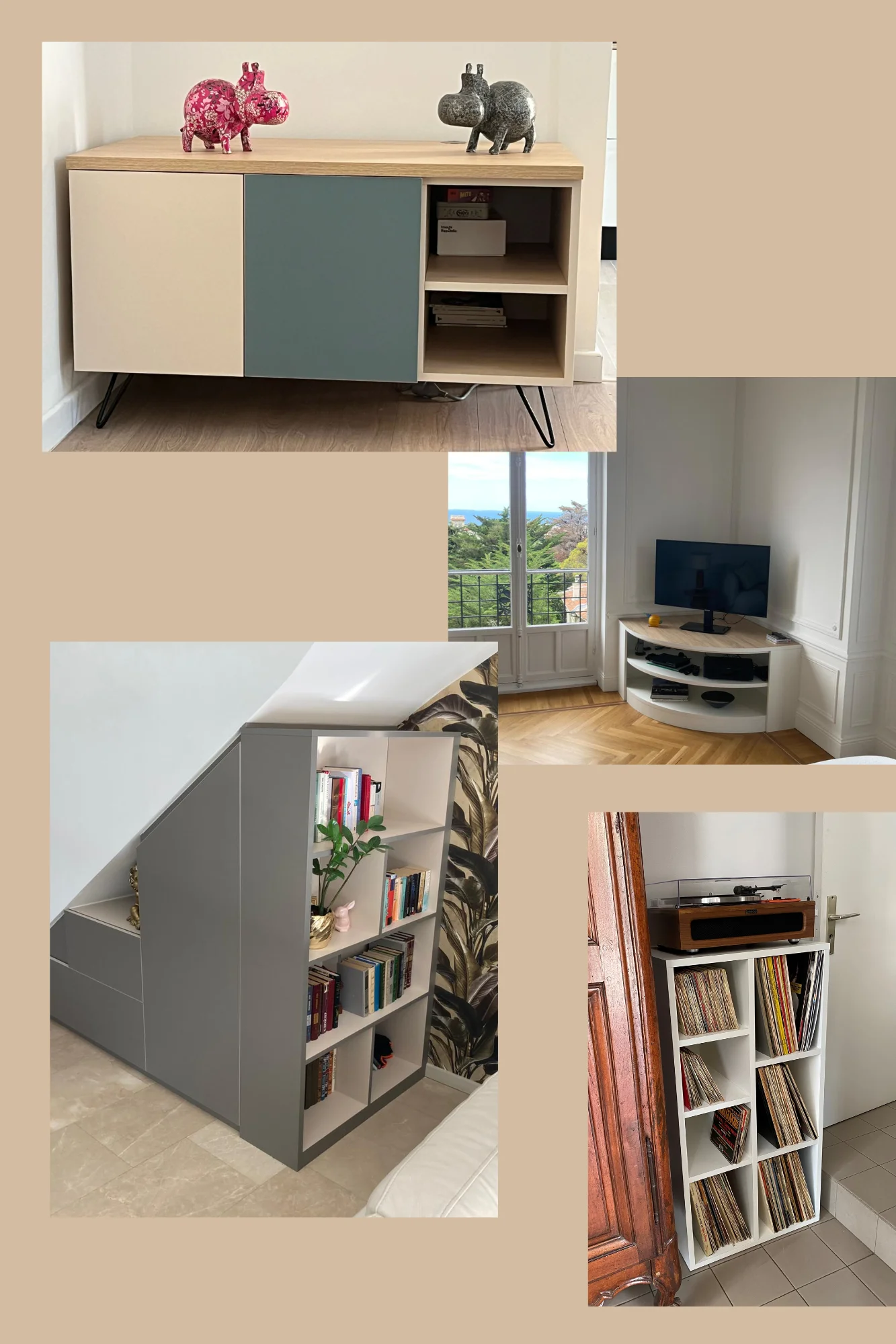 Petits meubles sur-mesure : rangement et design personnalisé par Quadro Nice