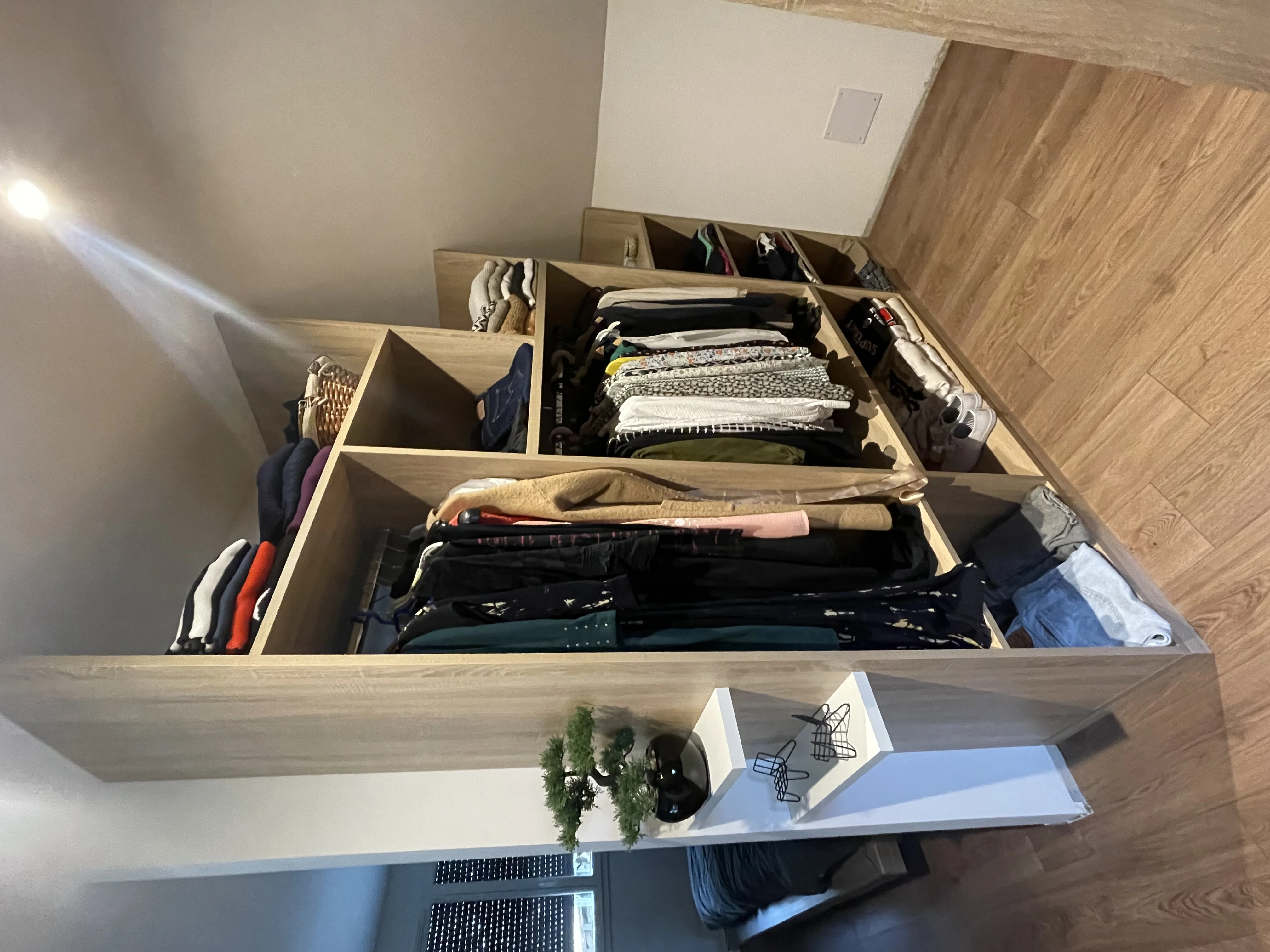 Un dressing sous pente