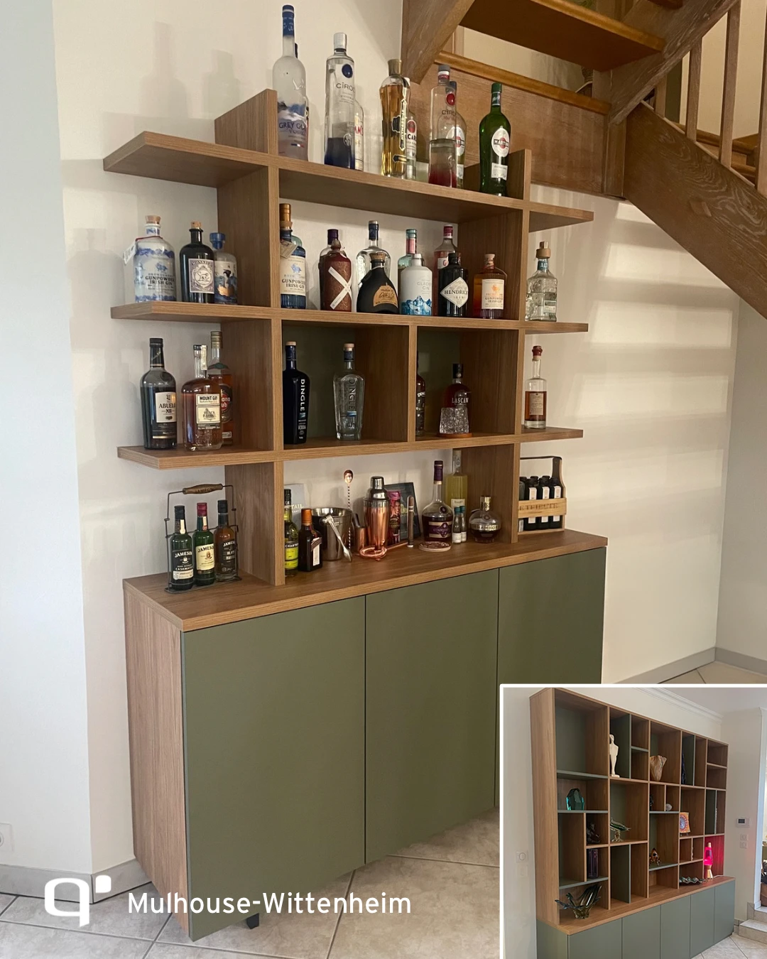 Réalisation d’un bar sur mesure à Eschentzwiller (Haut-Rhin, 68)