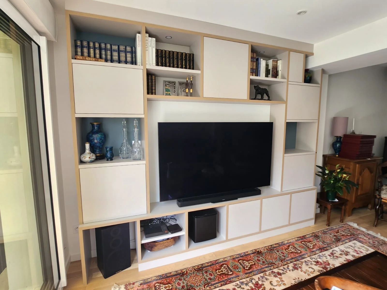 Bibliothèque et meuble TV