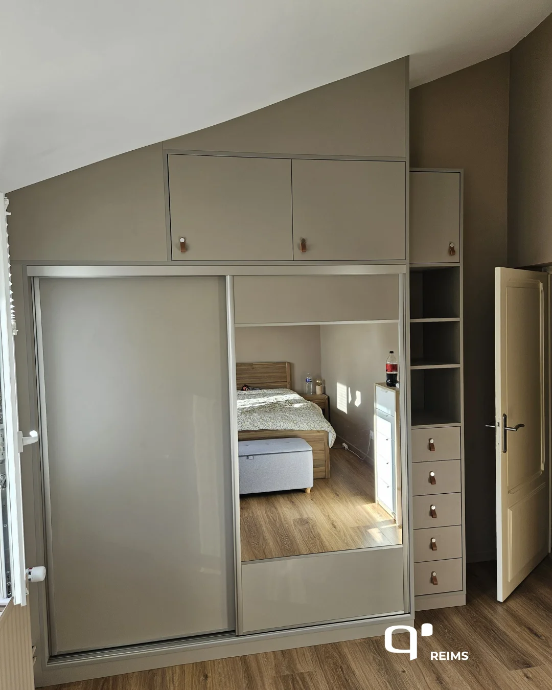 Dressing sur-mesure sous pente à Reims – élégance, fonctionnalité et finitions signées Quadro Reims Tinqueux
