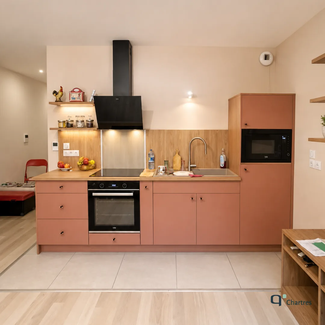Une cuisine sur-mesure qui invite à vivre et à partager avec Quadro Chartres