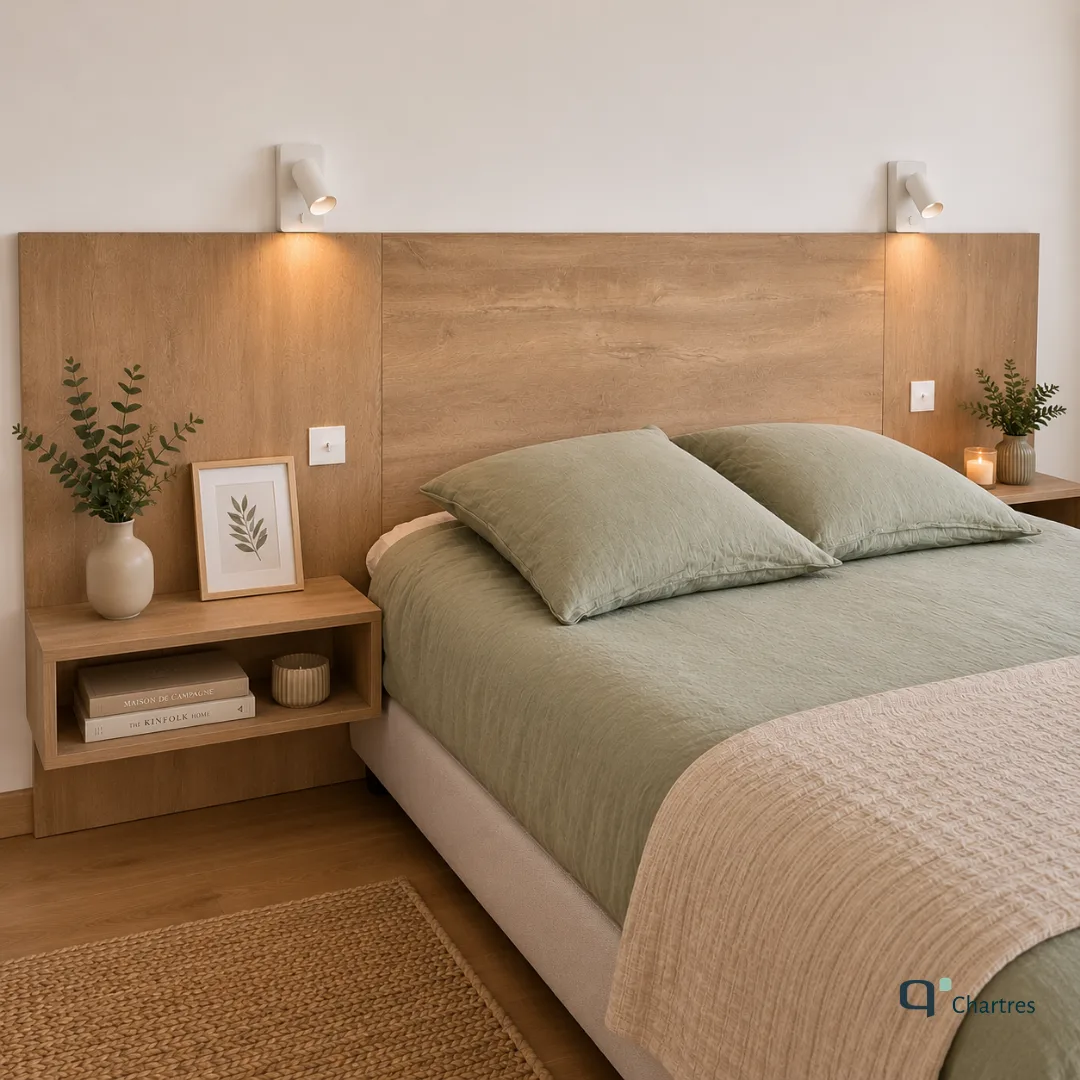 Tête de lit sur-mesure : créez une chambre aussi belle que fonctionnelle