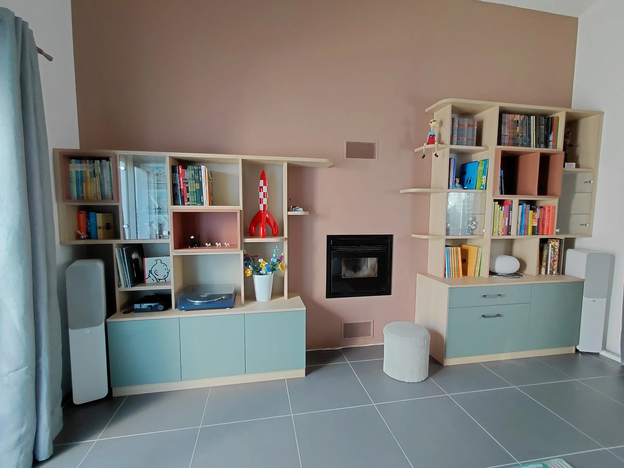 2 bibliothèques asymétriques