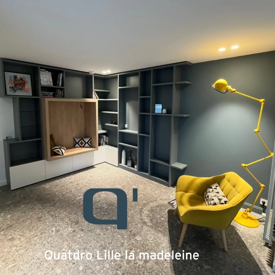Un aménagement sur mesure à Marcq en Baroeul au service d'un lieu cooconing. : identitaire et unique